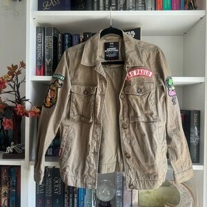 Superdry International army patch jacket